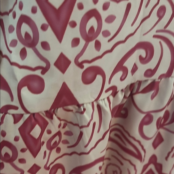 Maxi dress pink and cream Patterned women’s XXL - Picture 6 of 9